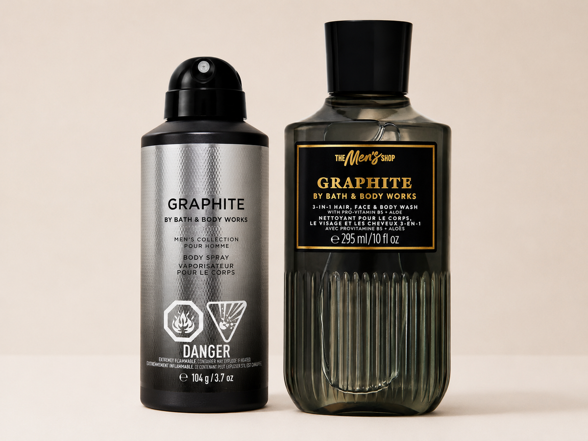 Graphite Men's Duo Set – Body Spray + Body Wash