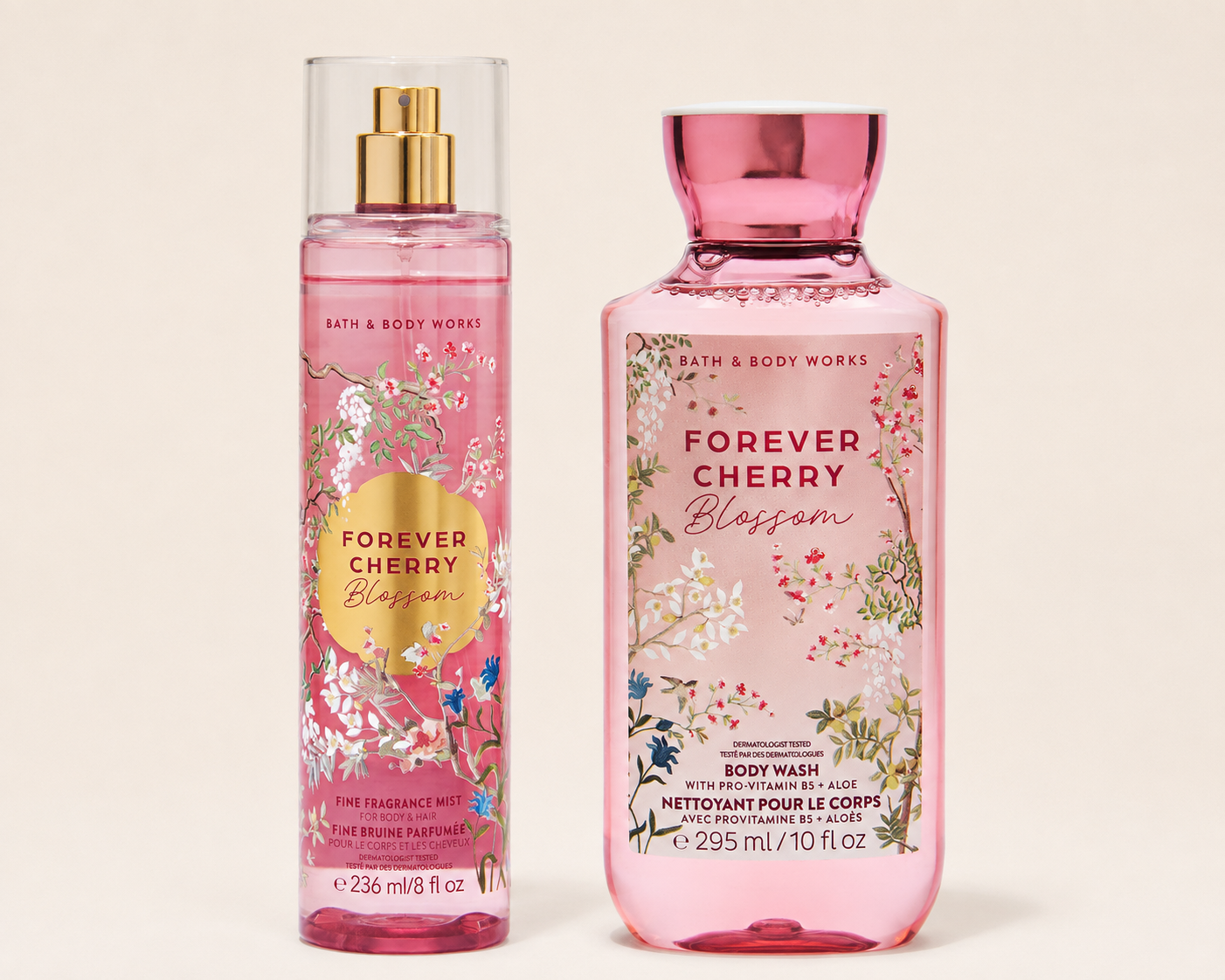 Forever Cherry Blossom Duo Set – Mist + Body Wash