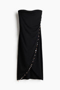 H & M Embellished Bandeau Dress