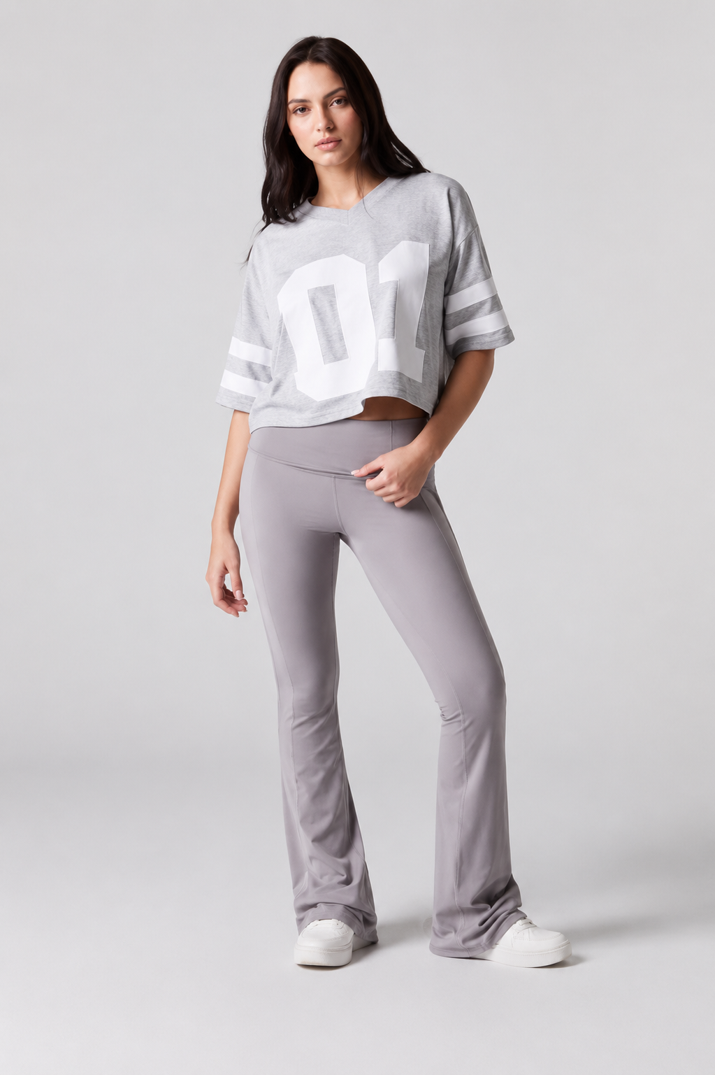 Sommer Ray Active Piping Detail Flare Pant