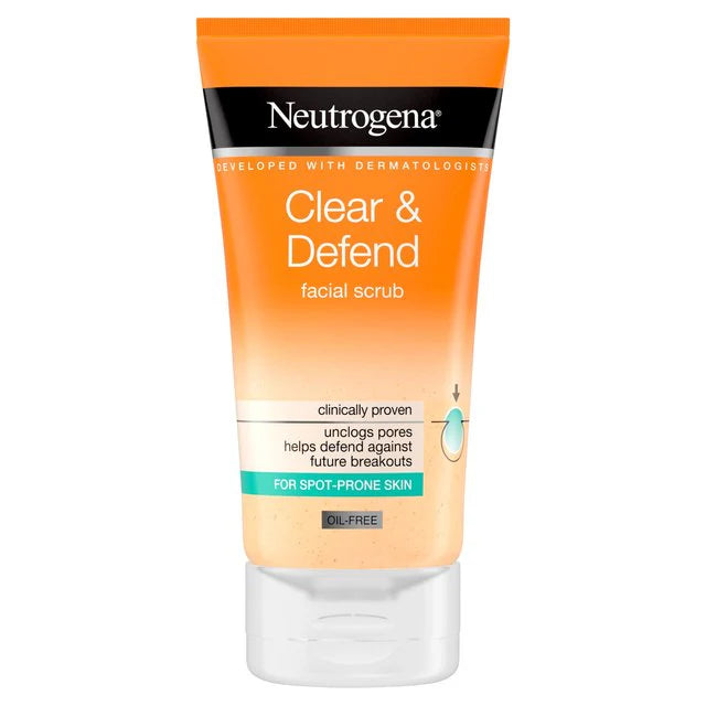 NEUTROGENA CLEAR & DEFEND FACIAL SCRUB