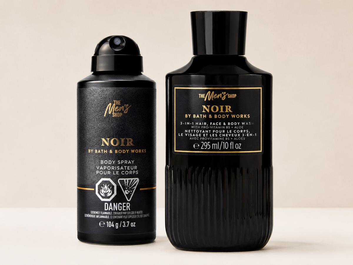 Noir Men's Duo Set – Body Spray + Body Wash