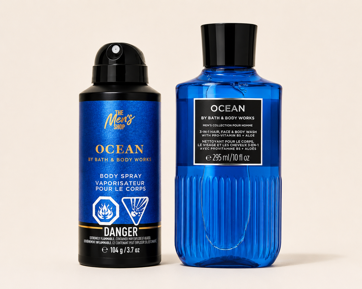 Ocean Men's Duo Set – Body Spray + Body Wash