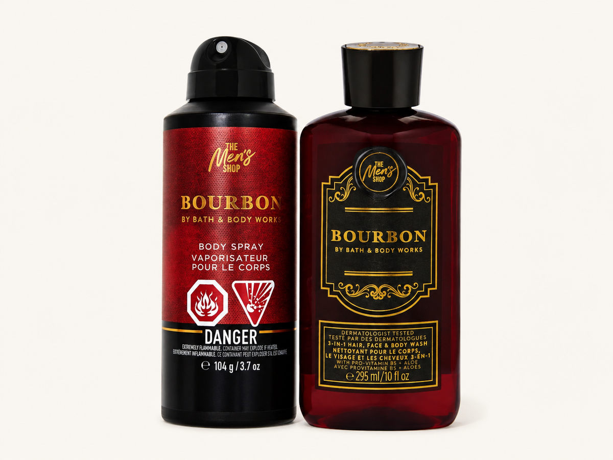 Bourbon Men's Duo Set – Body Spray + Body Wash