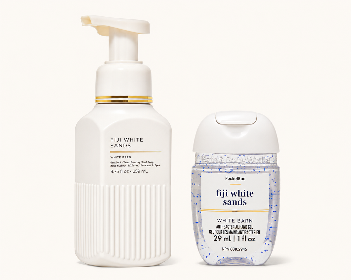 Fiji White Sands Duo Set – Hand Soap + Sanitizer