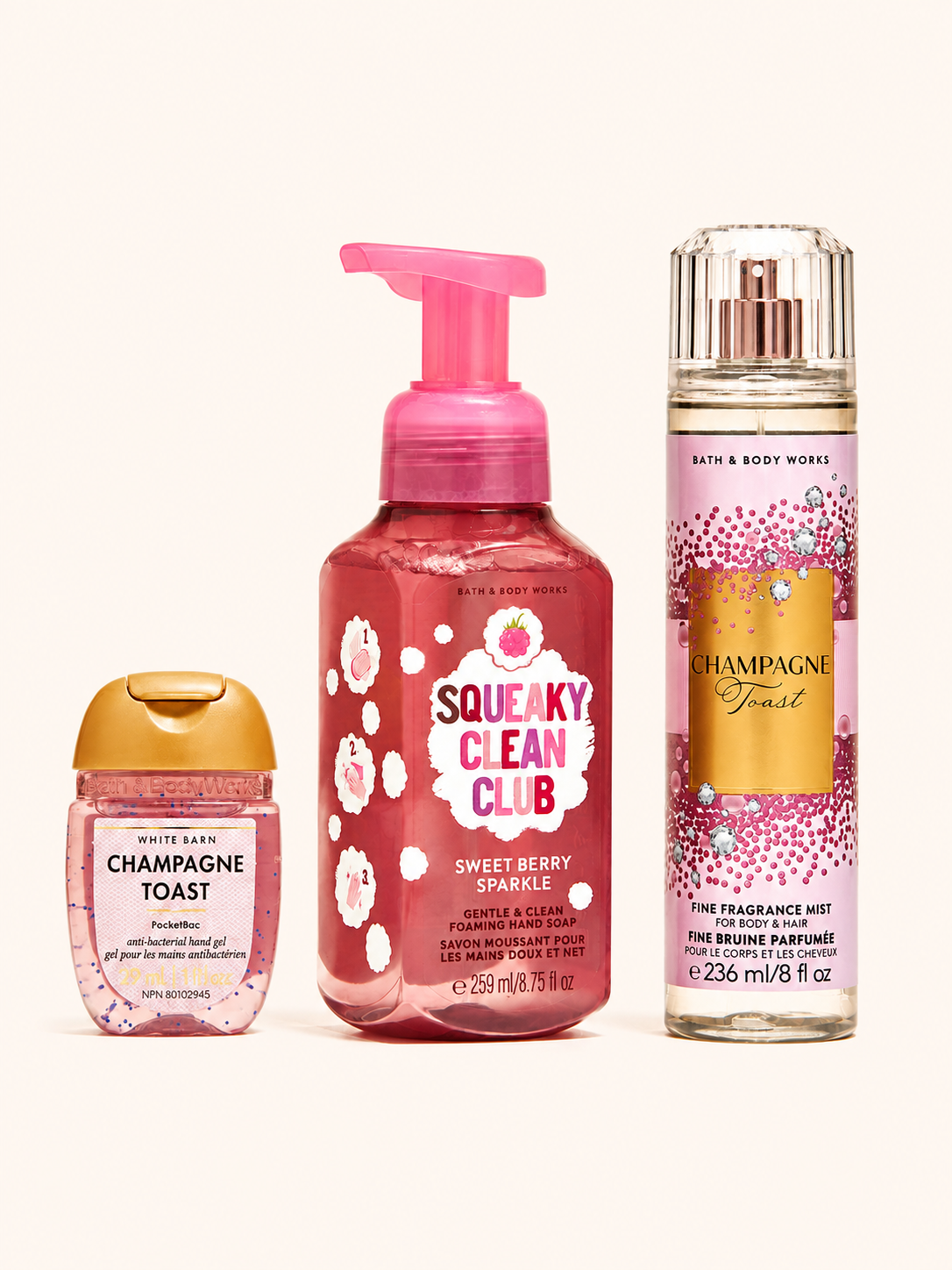 Champagne Glow – Bath & Body Works Curated 3-Piece Bundle