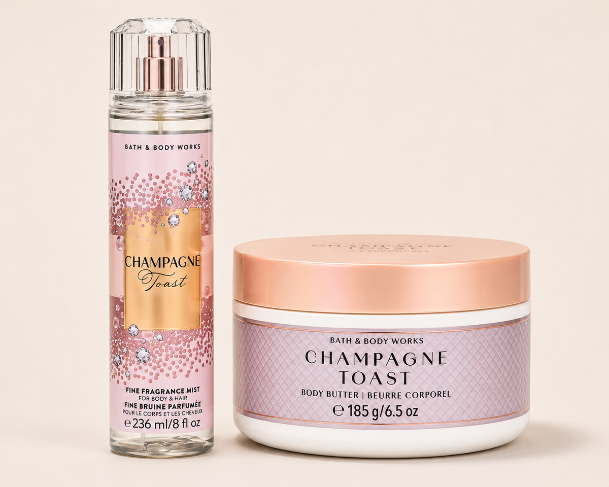 Champagne Toast Luxe Duo Set – Mist + Body Butter