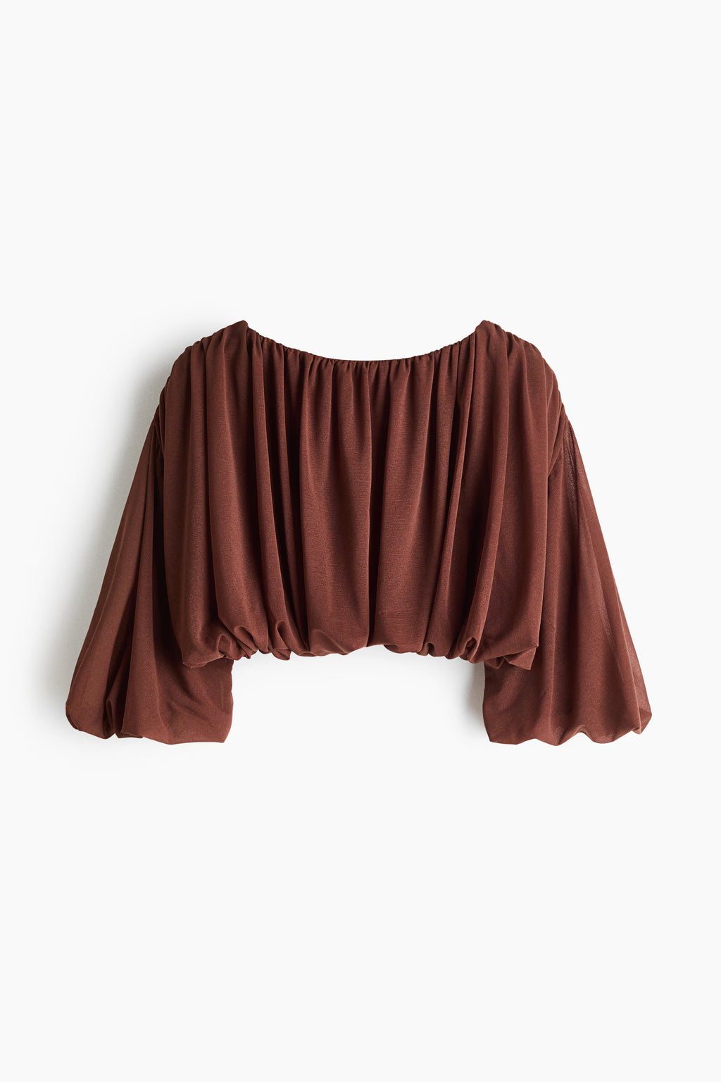 H & M Bubble-Hem Crop Top