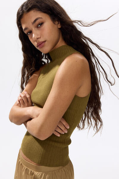 H & M Rib-Knit Turtleneck Top